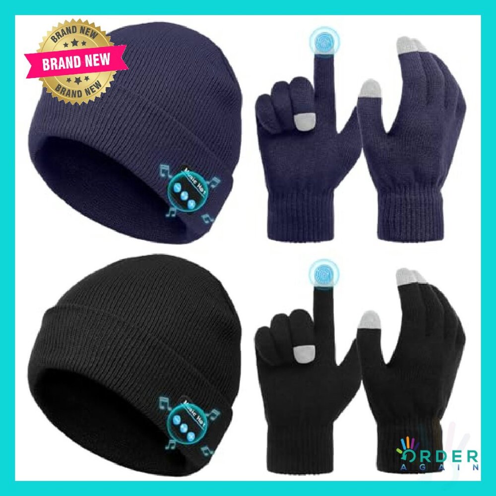 Wireless Bluetooth Beanie Set with Touchscreen Gl… - image 2